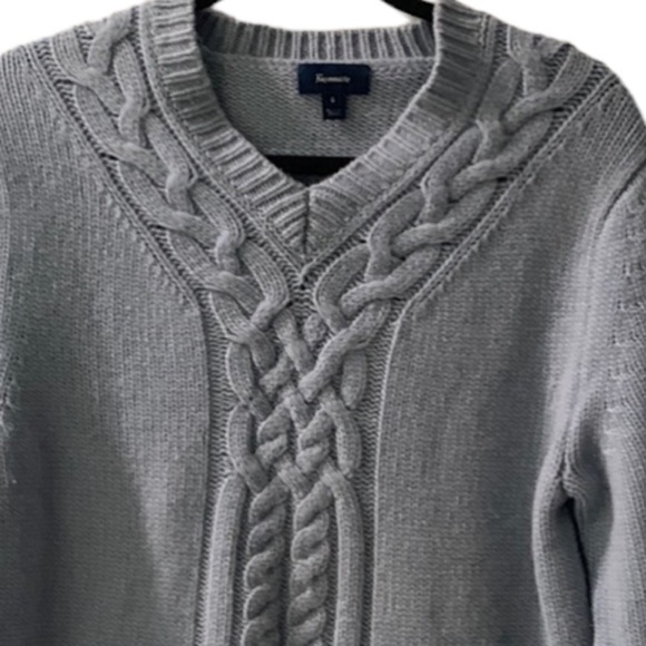 Faconnable wool v neck sweater size L - Picture 3 of 11